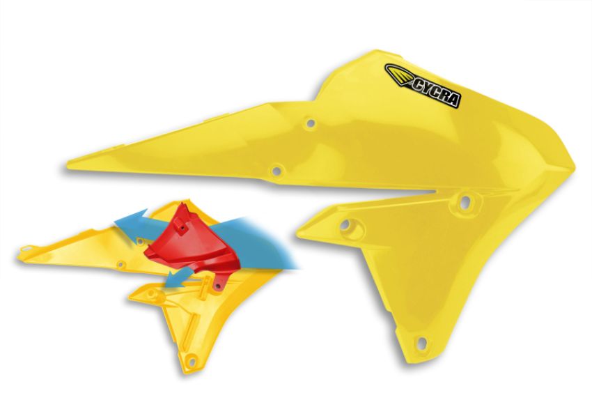 Cycra 1CYC-1779-66 14-18 Yamaha YZ250F/14-17 YZ450F 15-18 WR/FX Radiator Shroud - Light Gold