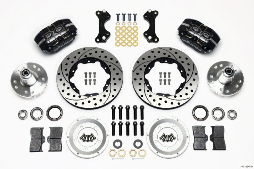 Wilwood 140-13345-D Dynapro Dust-Boot Front Kit 11.00in Drilled WWE ProSpindle