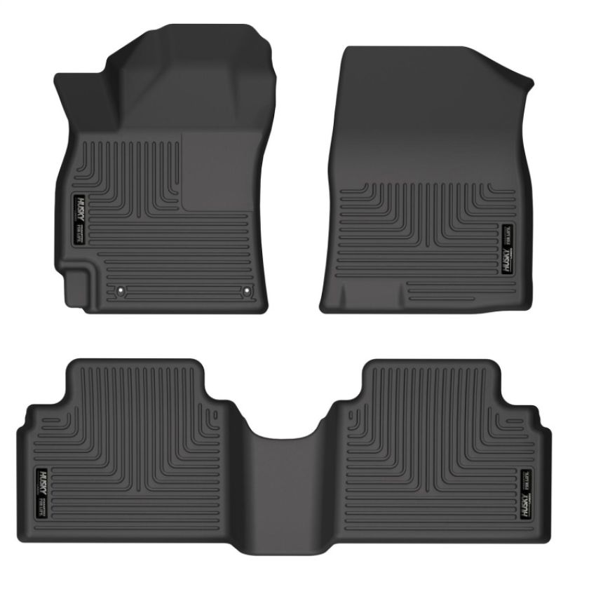 Husky Liners 21-22 Hyundai Elantra WeatherBeater Front & 2nd Seat Floor Liners - Black