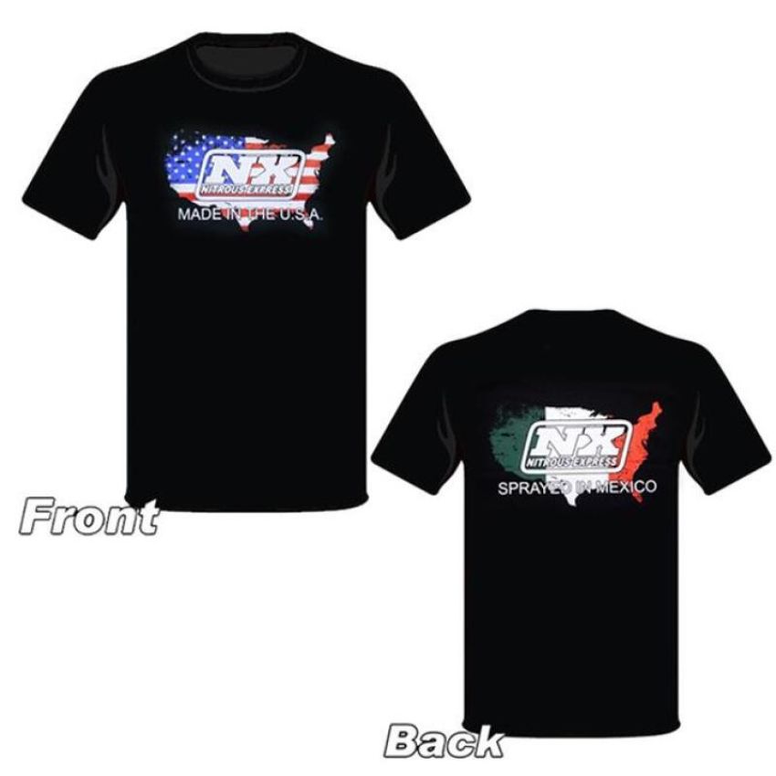 Nitrous Express 19115S Sprayed In Mexico Black T-Shirt - Small
