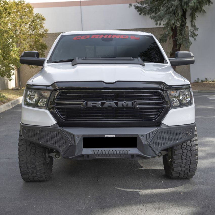 Go Rhino 34130T 19-24 Ram 1500 (Excl. Rebel/Warlock/TRX) Element FR Bumper w/Fixed Lgt Bar Mount - Tex. Blk