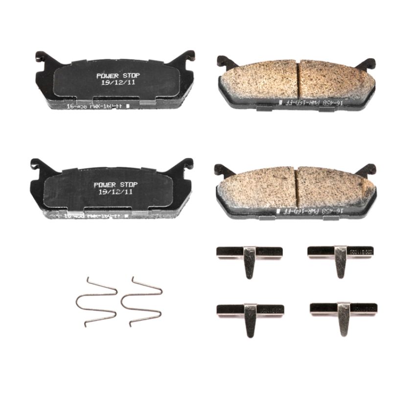 PowerStop 17-458 PowerStop - Z17 Low-Dust Ceramic Brake Pads with Hardware