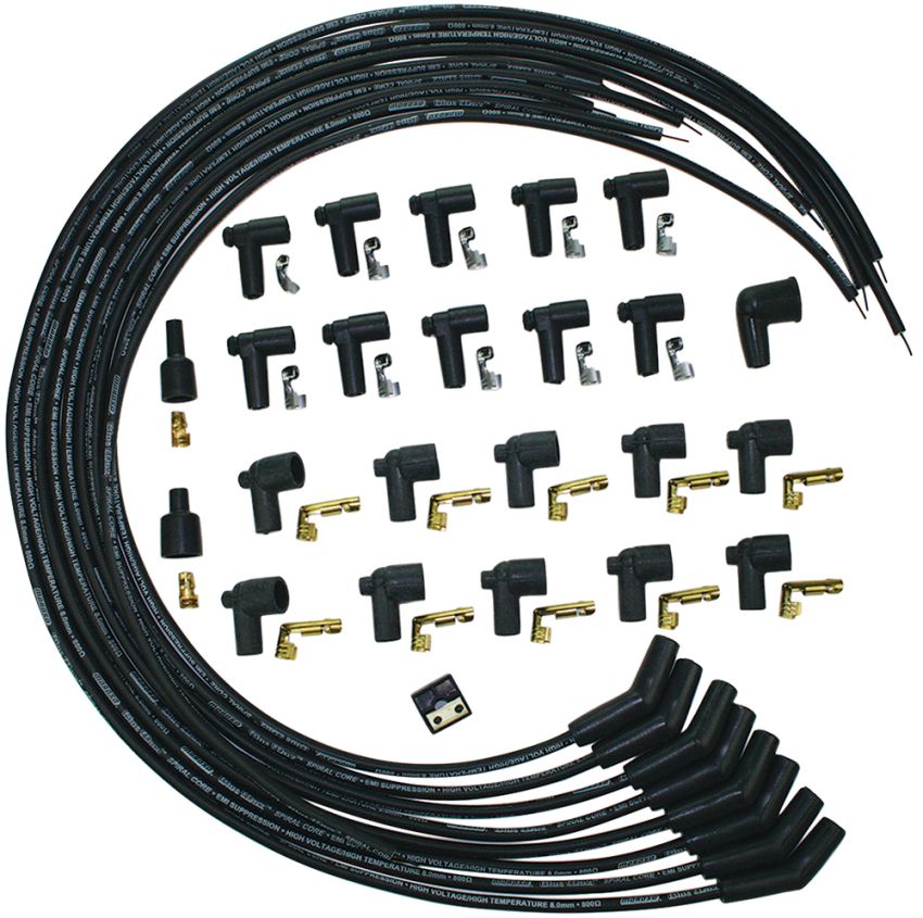 MOROSO MOR73233 Blue Max Ignition Wire Set - Black