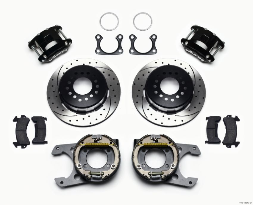 Wilwood 140-12213-D D154 P/S Park Brake Kit Drilled Big Ford 2.36in Offset