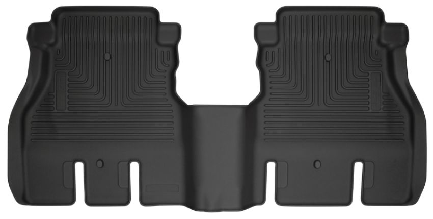 HUSKY LINERS HSK14041 18-  Jeep JL 2nd Seat Fl oor Liner Black Weatherb