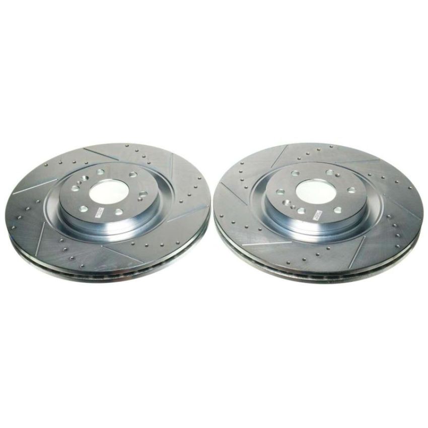 PowerStop AR82209XPR PowerStop Evolution Performance Drilled, Slotted & Plated Brake Rotor Pair