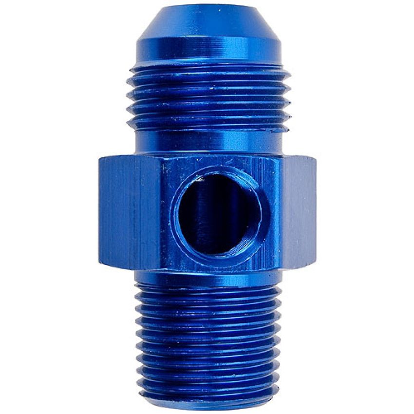 Russell Performance -6 AN Flare to 3/8in Pipe Pressure Adapter (Blue)