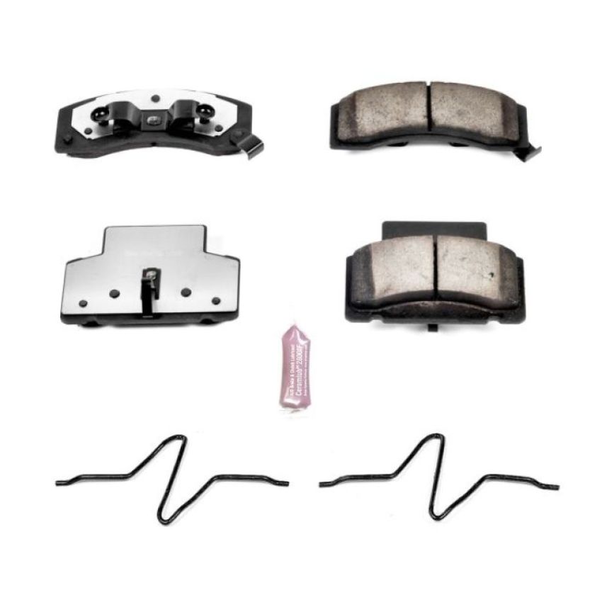 PowerStop Z36-459 PowerStop - Z36 Truck and SUV Carbon-Fiber Ceramic Brake Pads with Hardware Kit