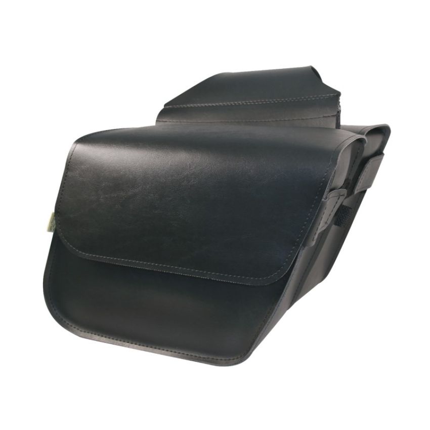 Willie & Max 58801-00 Universal Raptor Compact Slant Saddlebags (12 in L x 9.5 in W x 5.5 H) - Black