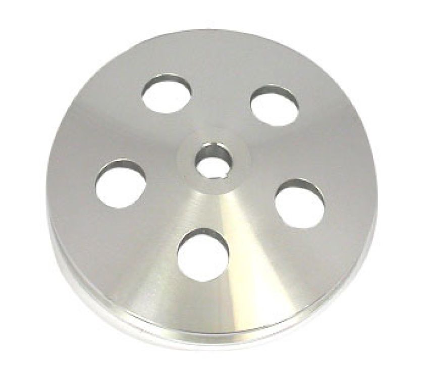 RACING POWER CO-PACKAGED RPCR8848POL Polished Aluminum GM 1V Power Steering Pulley