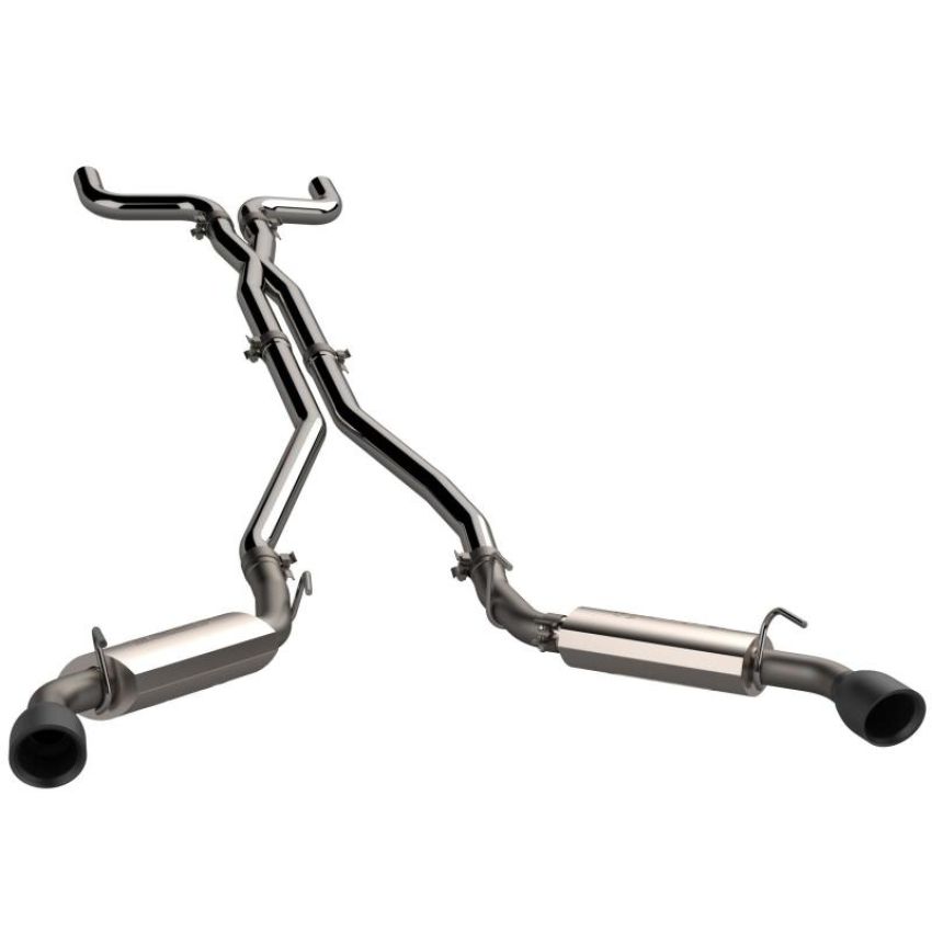 QTP 600111B 2010-2013 Chevrolet Camaro SS 6.2L  AR3 Cat Back Black Tips