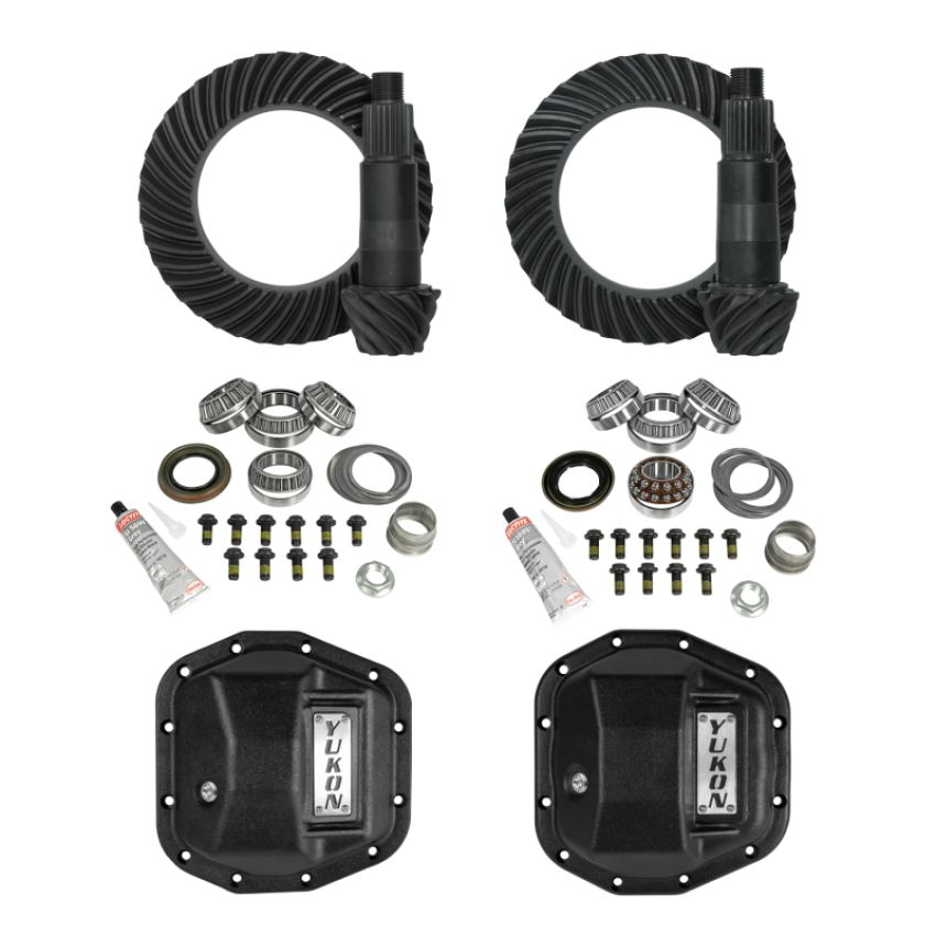 Yukon Gear & Axle YGK070STG2 Yukon 18-23 Jeep JL & JT M220 Rear/M210 Front Stage 2 Gear Kit Package 5.38 RATIO w/ F&R Covers
