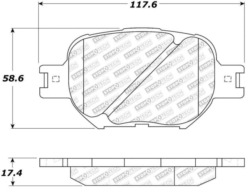 Stoptech 305.08170 Street Select Brake Pads - Front/Rear