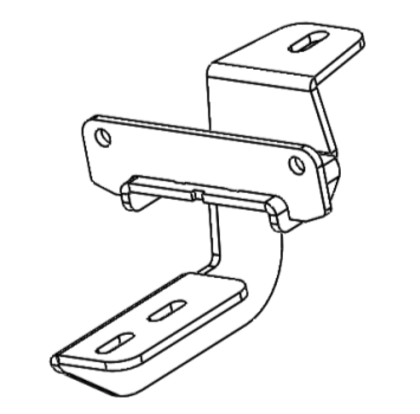 Go Rhino 6949276 18-22 Jeep Wrangler JL 2DR Mounting Brackets (V-Series V3/RB10 Slim/RB20 Slim) - Tex. Blk