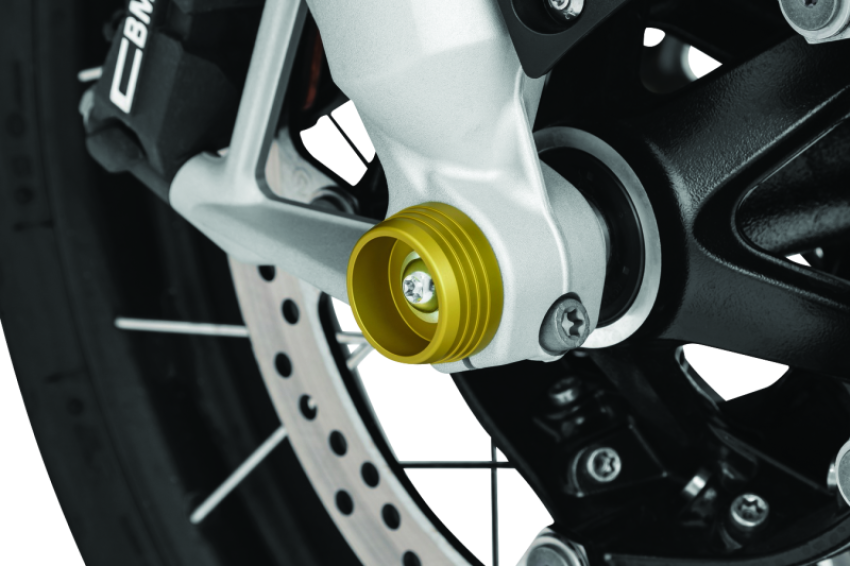 Kuryakyn 3801 Lodestar Axle Sliders Gold