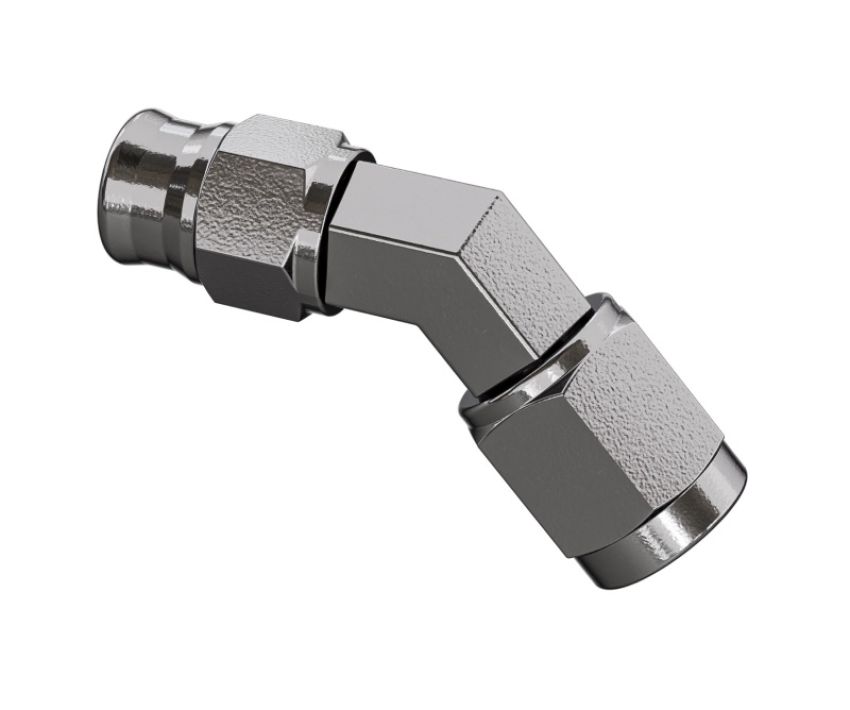 Goodridge P6045-03C 45 Deg Forged Female for AN3 Fittings