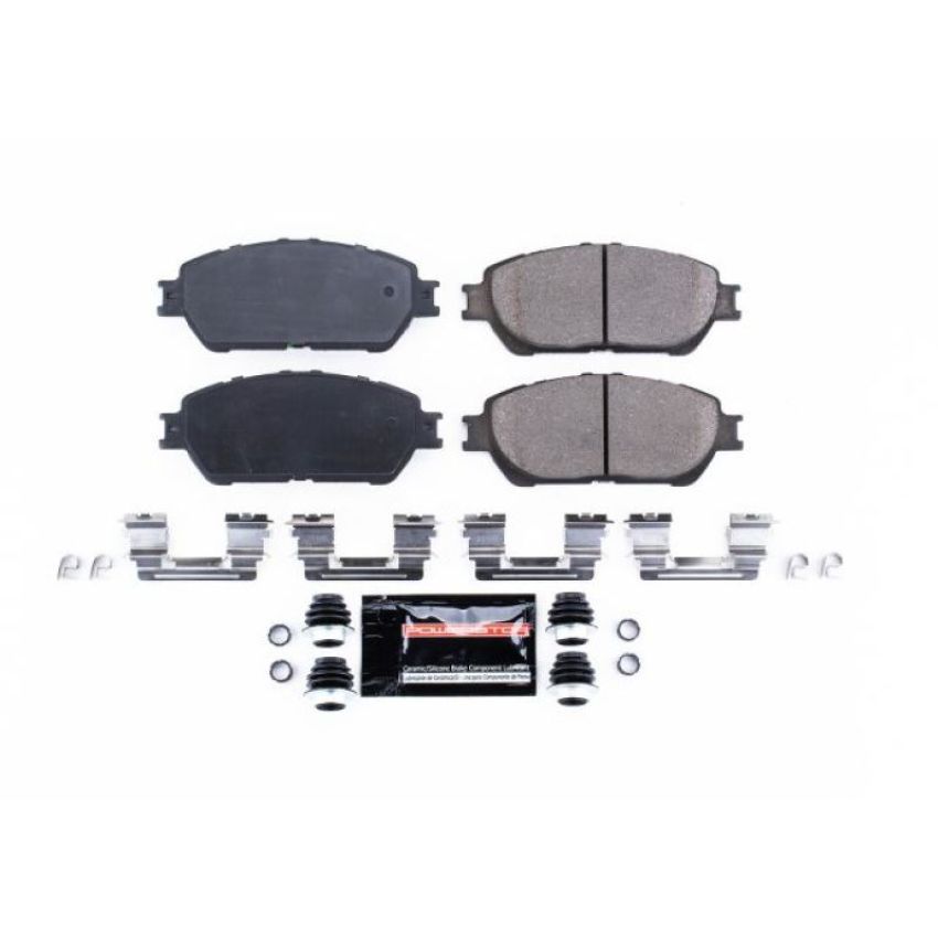 PowerStop Z23-906B PowerStop - Z23 Daily Driver Carbon-Fiber Ceramic Brake Pads with Hardware Kit
