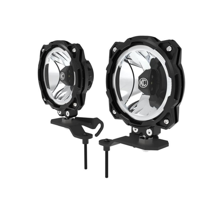 KC HiLiTES 97166 KC FLEX ERA 4 LED 5in Combo 2-Light System Jeep 392 Mojave
