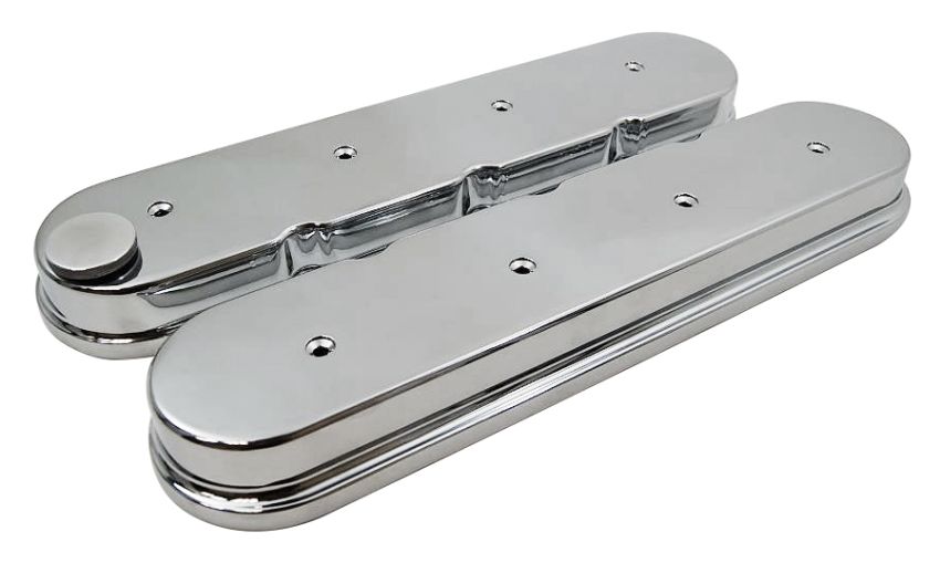 RACING POWER CO-PACKAGED RPCR6369 GM LS Cast Aluminum Valve Covers