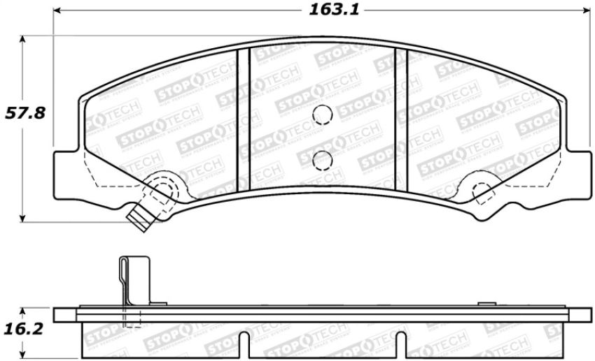 Stoptech 308.11590 Street Brake Pads