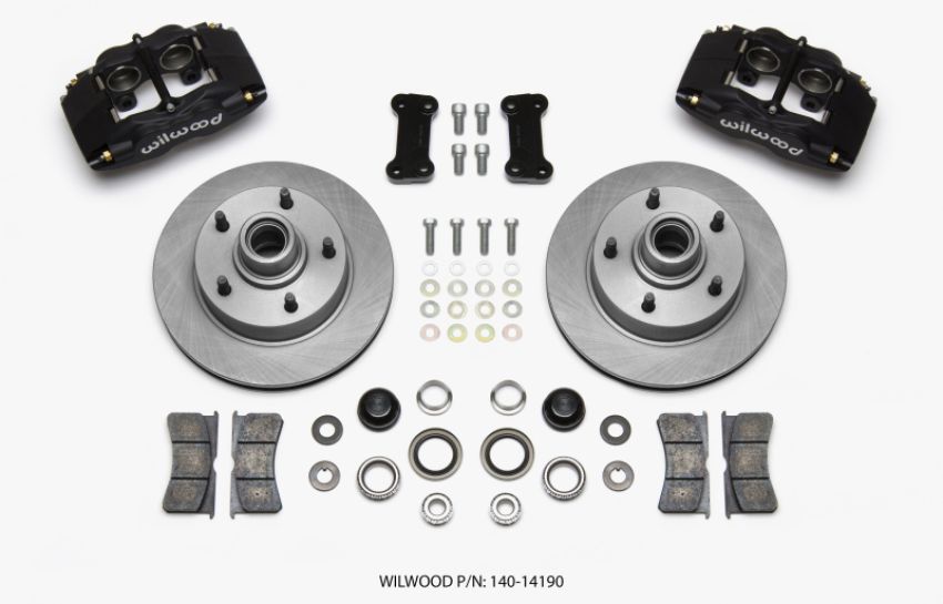 Wilwood 140-14190 Forged Dynalite Front Kit 11.72in 1 PC Rotor&Hub Ford F100 1948-1956