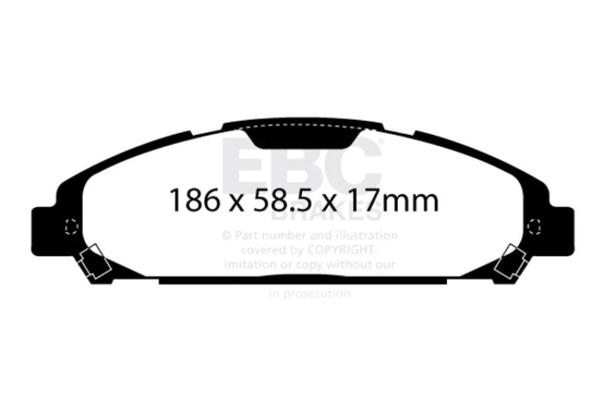 EBC Brakes UD1791 Ultimax OEM Replacement Brake Pads