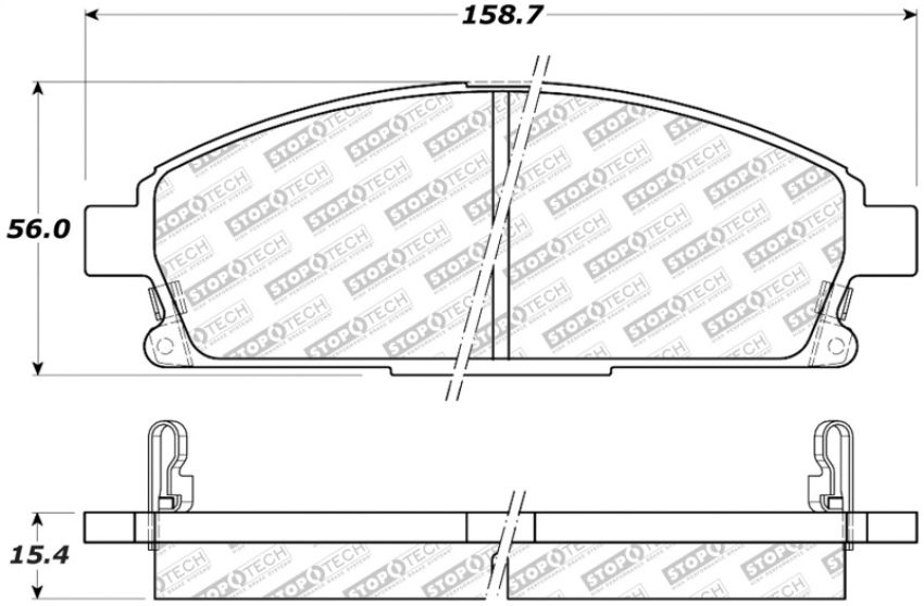 Stoptech 305.06910 Street Select Brake Pads - Rear