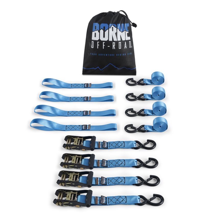 Borne Off-Road BNRTC-TDHD-4BL Ratchet Tie-Down