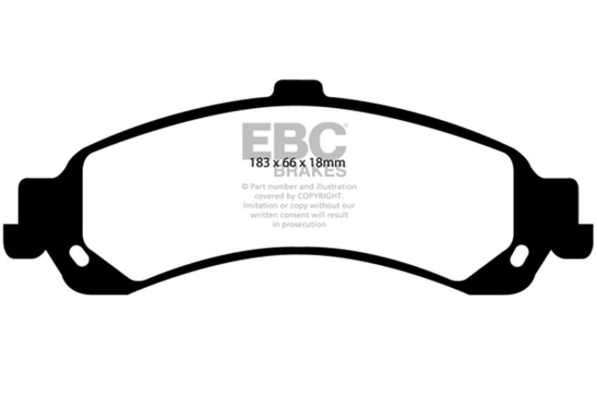 EBC Brakes UD834 Ultimax OEM Replacement Brake Pads