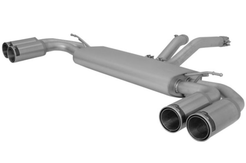 Remus 688010 1598C 2010 Porsche Cayenne II Turbo 958 (Not For Facelift 958.2) 4.8L V8 Turbo Axle Back Exhaust