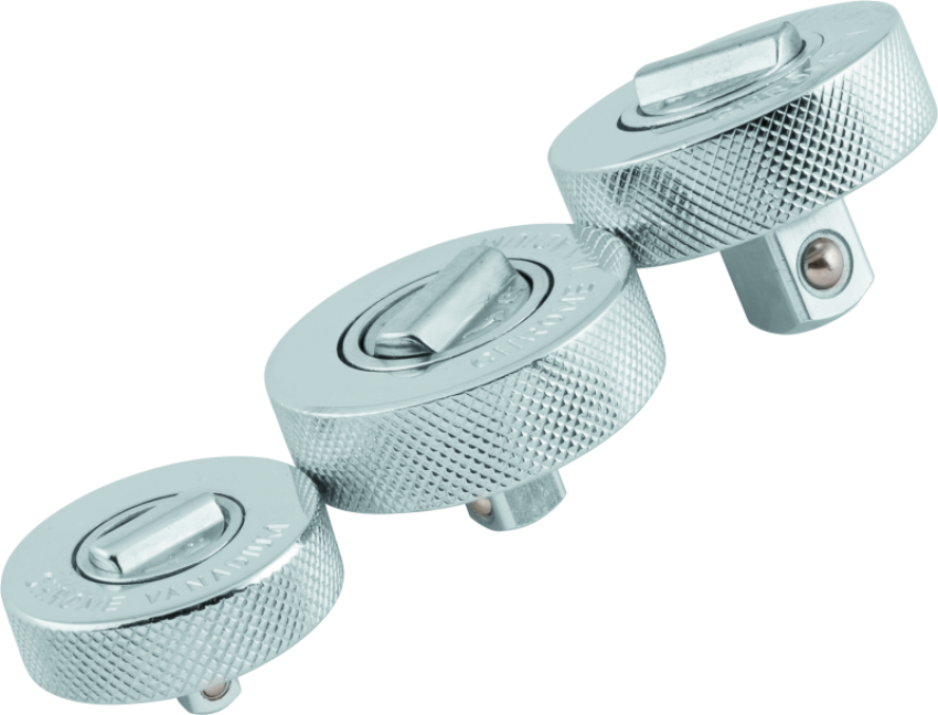 BikeMaster 152220 3-pc Palm Rachet Set - 1/4in Drive / 3/8in Drive / 1/2in Drives