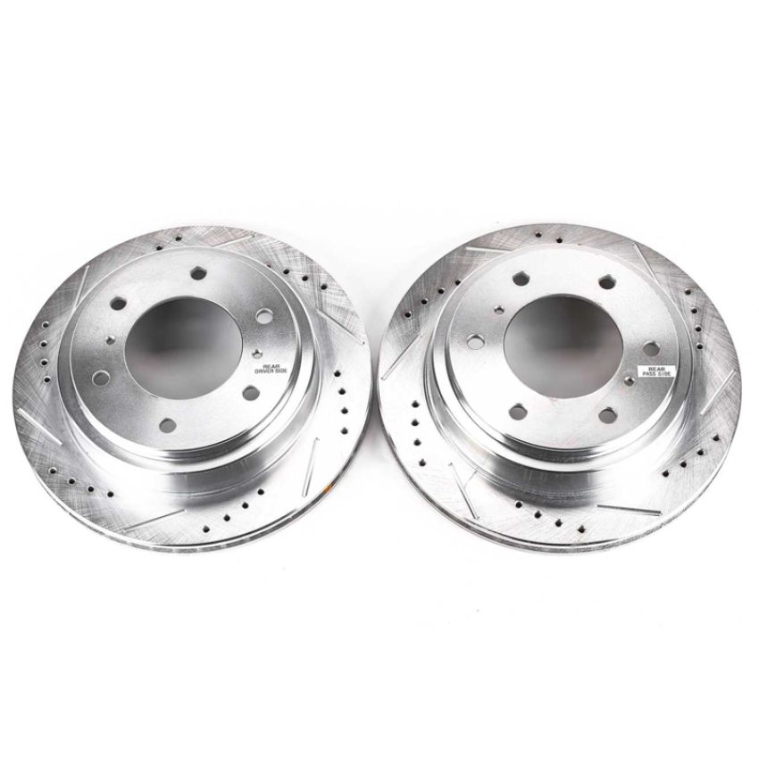 PowerStop JBR1133XPR PowerStop Evolution Performance Drilled, Slotted & Plated Brake Rotor Pair