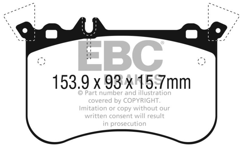 EBC Brakes DP32311C Redstuff Ceramic Low Dust Brake Pads