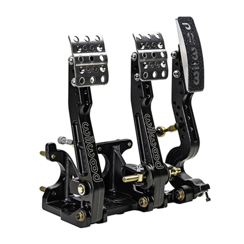 Wilwood 340-16603 Adjustable Balance Bar Brake, Clutch, Throttle w/ Linkage - Floor Mount - 4.75-5.75:1