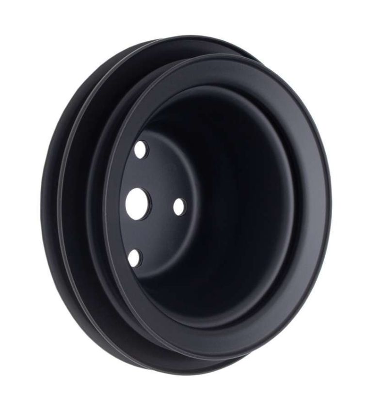 TRANS-DAPT TRA8623 BBC LWP Water Pump Pulley 2 Groove Black