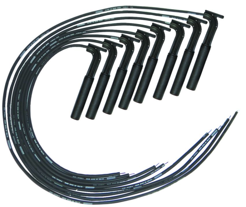 Moroso 73805 Universal/Hemi/BAE-AJPE Ignition Wire Set - Ultra 40 - Unsleeved - Long Handle - Black