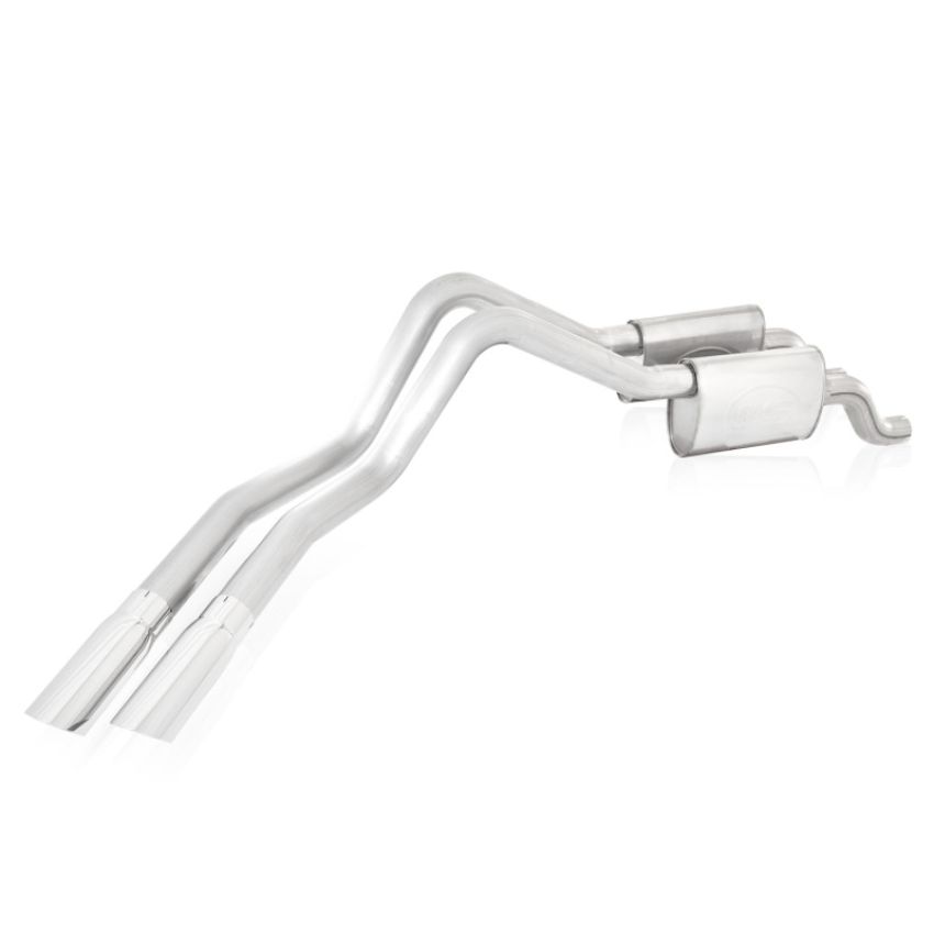 Stainless Works FTR10CB 2010-14 Raptor Exhaust 3in Chambered Mufflers Exits Behind Passenger Rear Tire