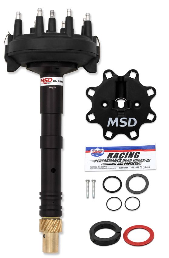 MSD IGNITION MSD85583 BBC L/P Crank Trigger Distributor - Black