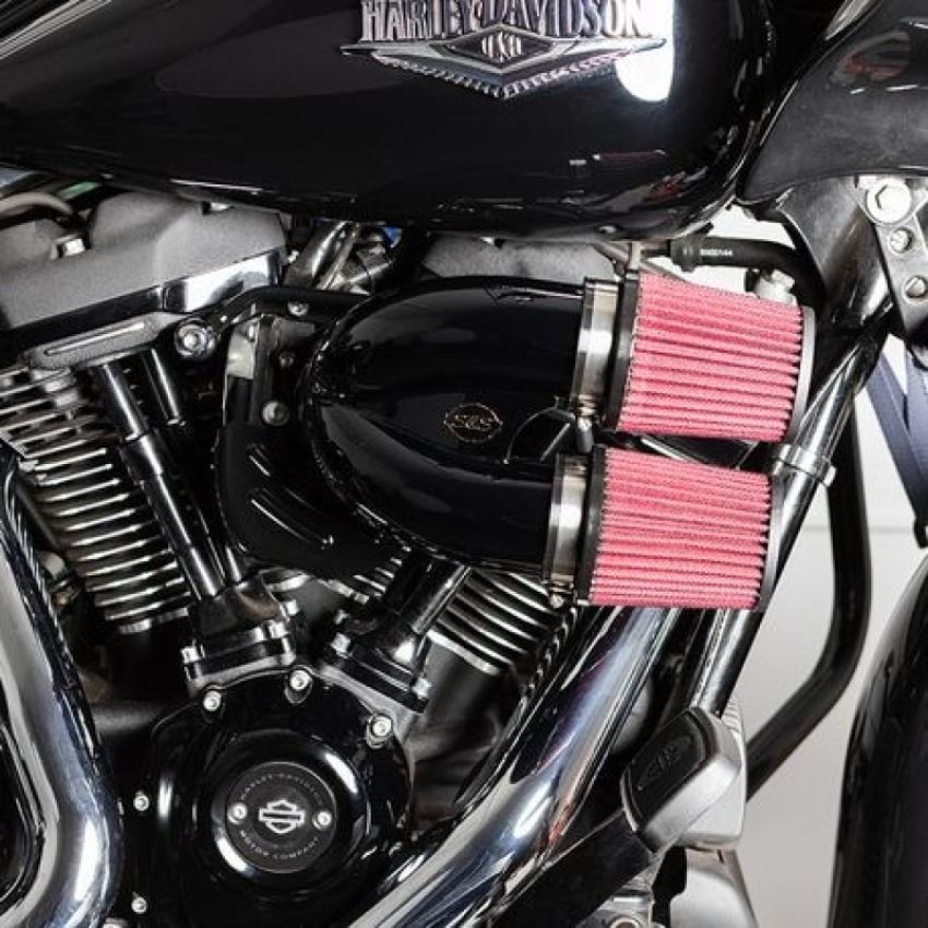 S&S Cycle 170-0567A 17-21 M8 Models Intake Runner Induction Kit - Gloss Black