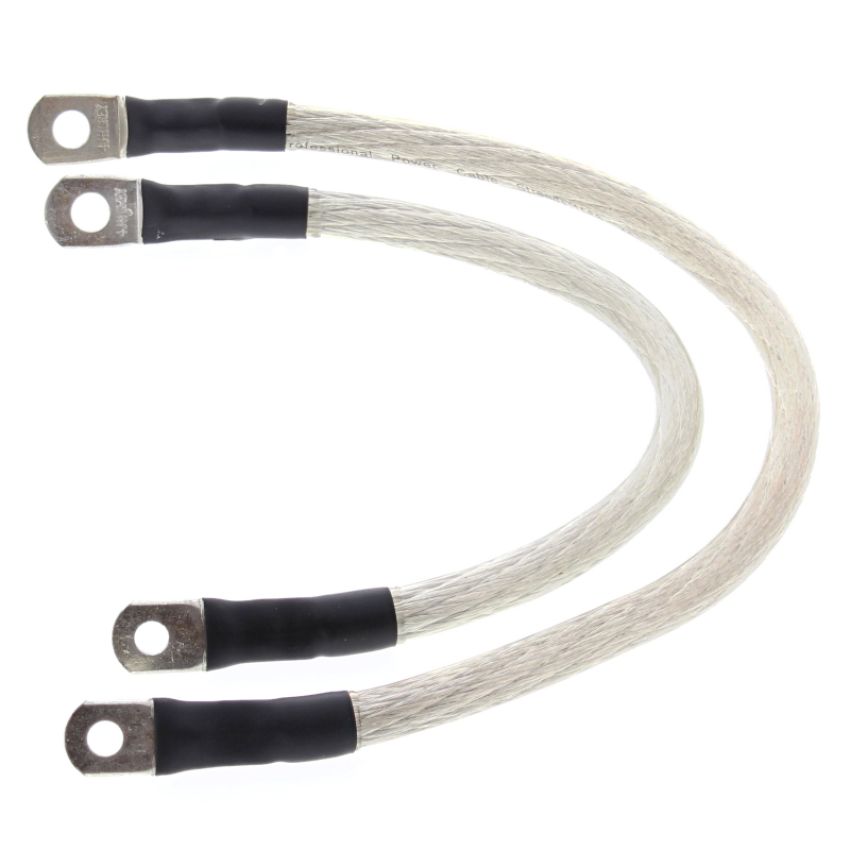 All Balls Racing 79-3004 89-94 Harley FXLR Low Rider Custom Battery Cable Kit Clear