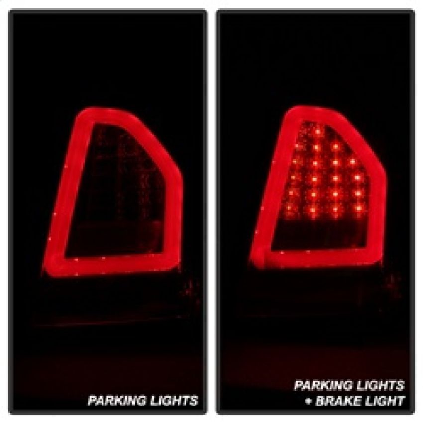SPYDER 5083395 LED Tail Lights - Version 2 - Red Clear