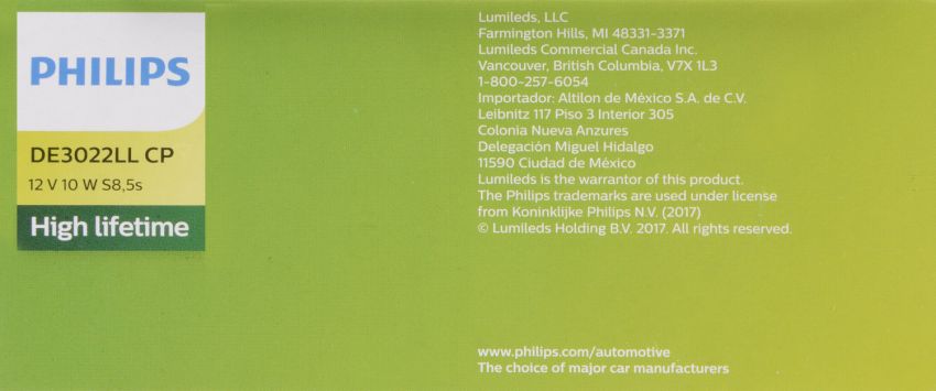 Philips DE3022LLCP Philips LongerLife Miniature DE3022LL Pack of 10