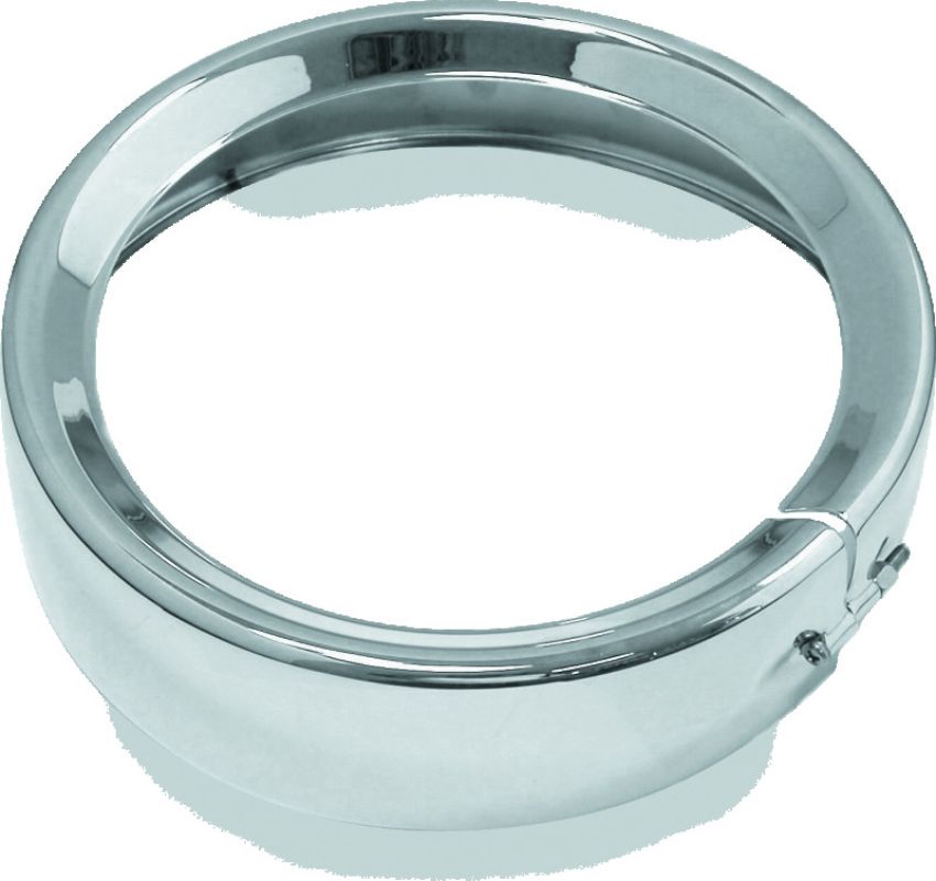 Bikers Choice 482914 FLH FLT FLHR FLD Black 7 Inch Chrome Headlight Trim Ring