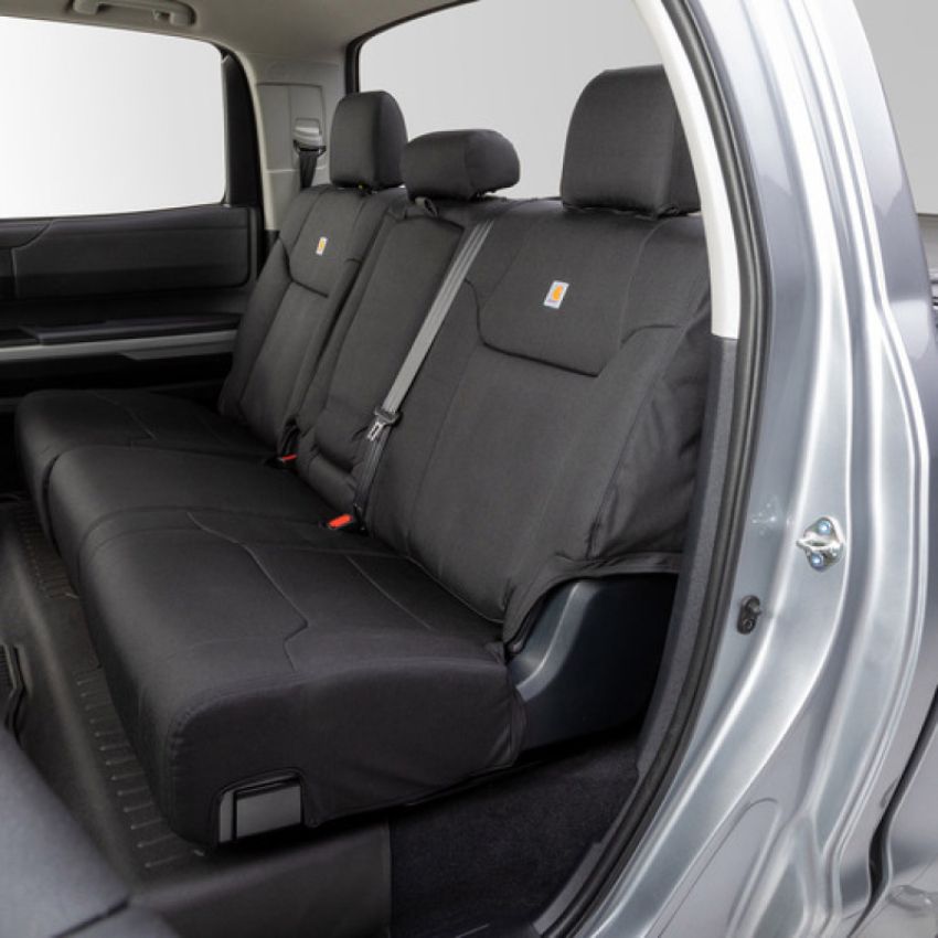 Covercraft GTF4254COBK 21-24 Ford F150 Carhartt Super Dux PrecisionFit Custom Second Row Seat Covers - Black