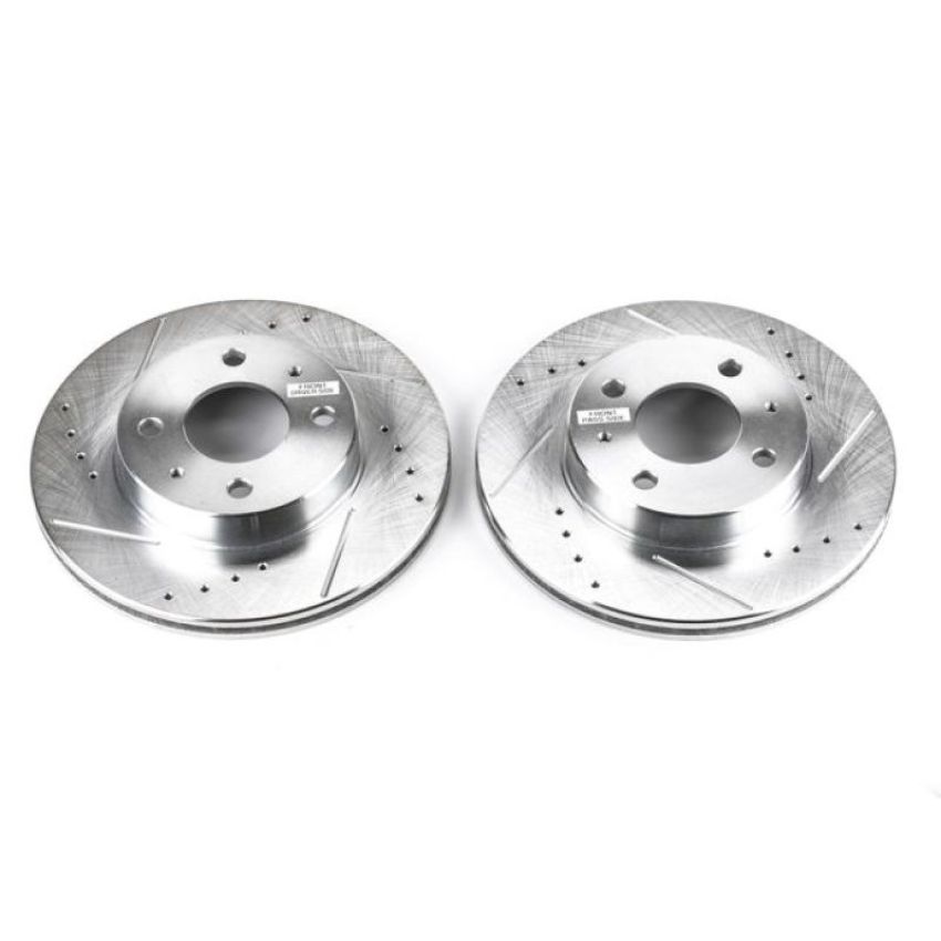 PowerStop JBR754XPR PowerStop Evolution Performance Drilled, Slotted & Plated Brake Rotor Pair