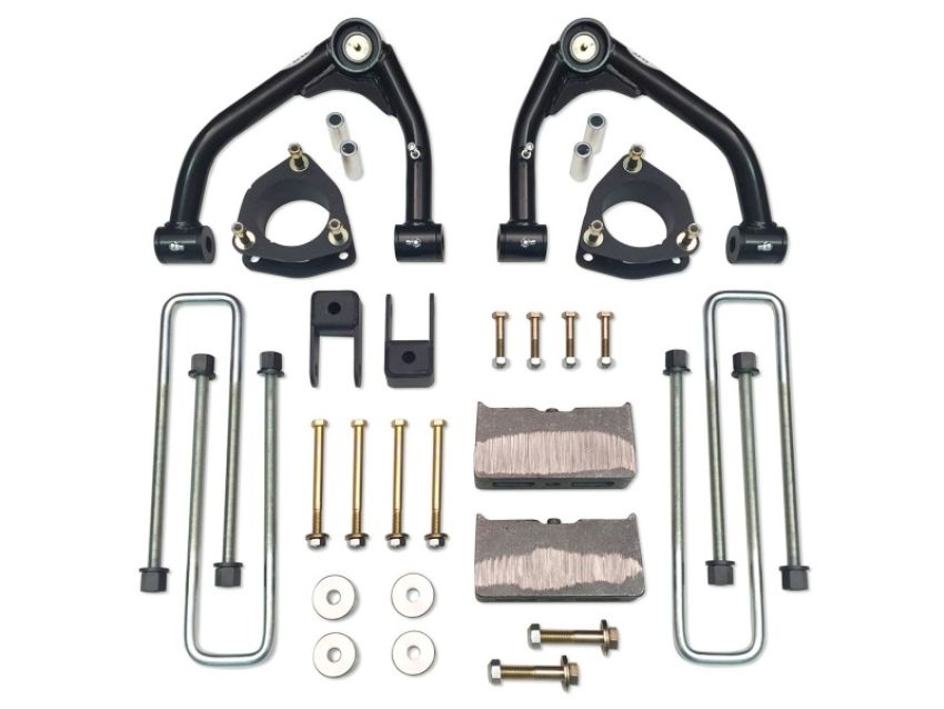 Tuff Country 14059KN 14-18 Chevy Silverado 1500 4wd 4in Lift Kit (w/1 Pc OE Cast Stl Up Arms SX8000)