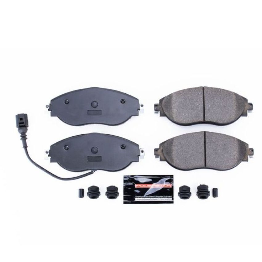 PowerStop Z23-1633 PowerStop - Z23 Daily Driver Carbon-Fiber Ceramic Brake Pads with Hardware Kit