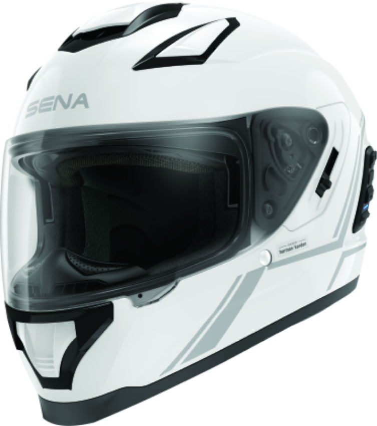 Sena Technologies STRYKER-GW0XL1 Stryker Bluetooth Helmet w/ Mesh Intercom Glossy White - XL