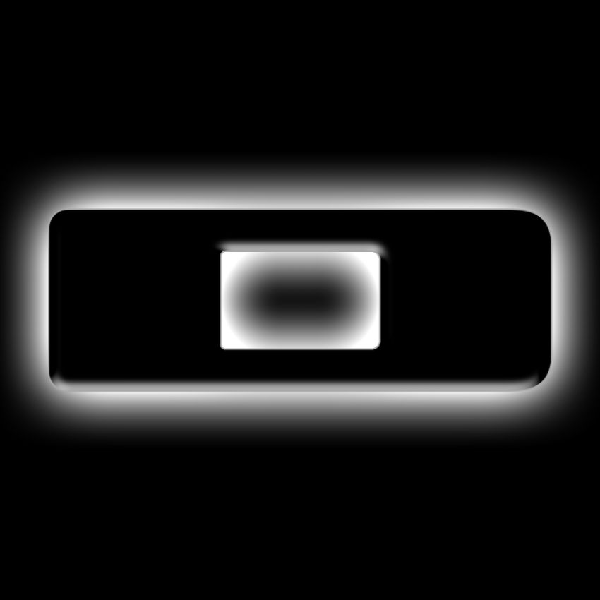 Oracle Lighting 3141-D-001 Universal Illuminated LED Letter Badges - Matte Black Surface Finish - D