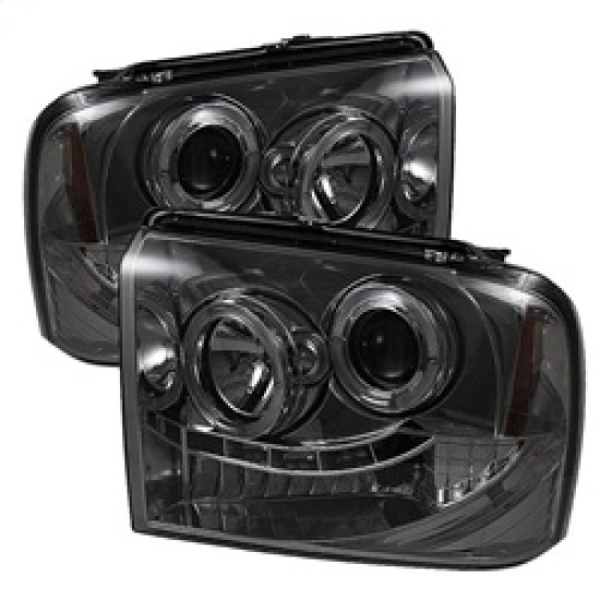 SPYDER 5010568 Projector Headlights - LED Halo - Smoke